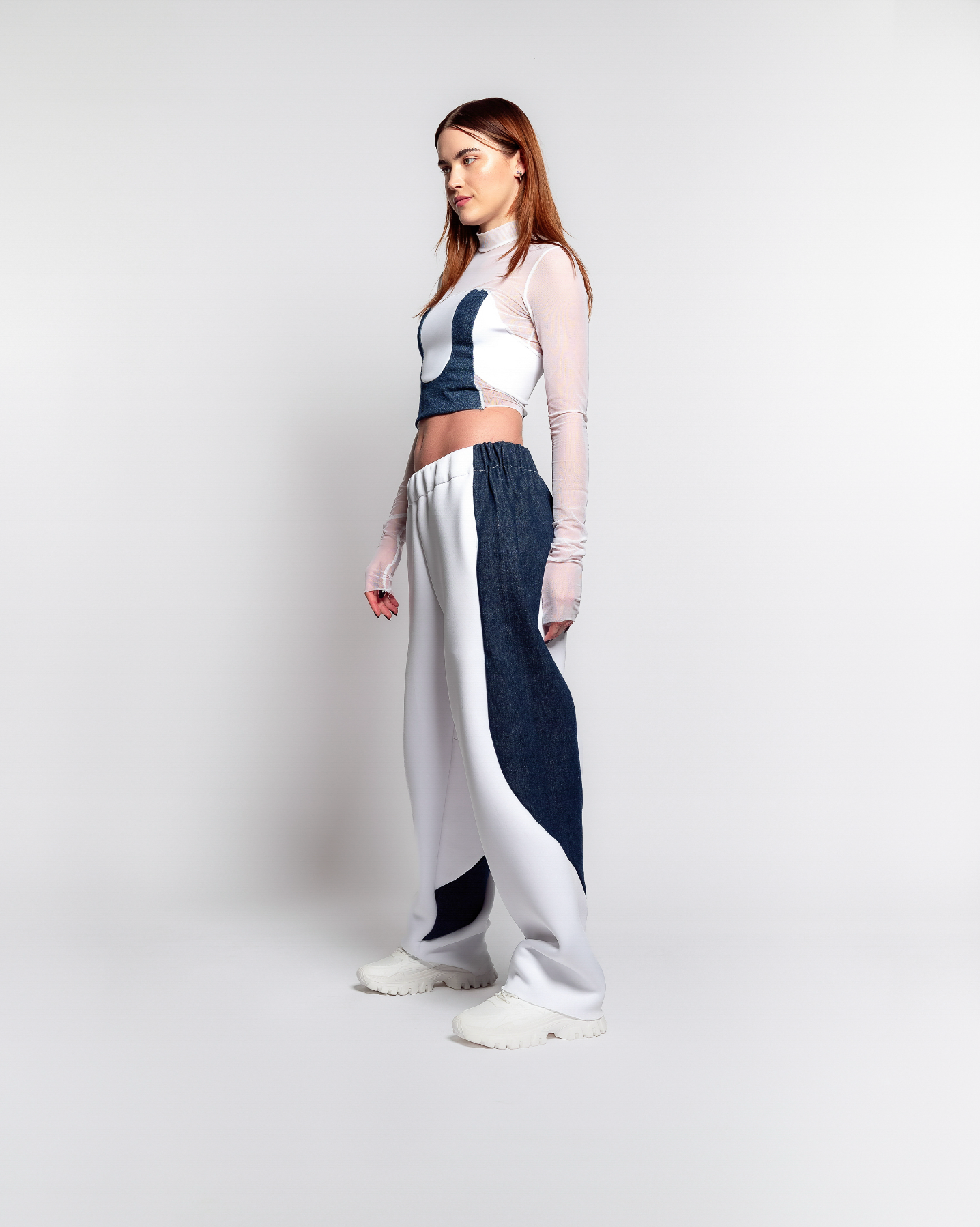 DENIM + NEOPRENE PANT