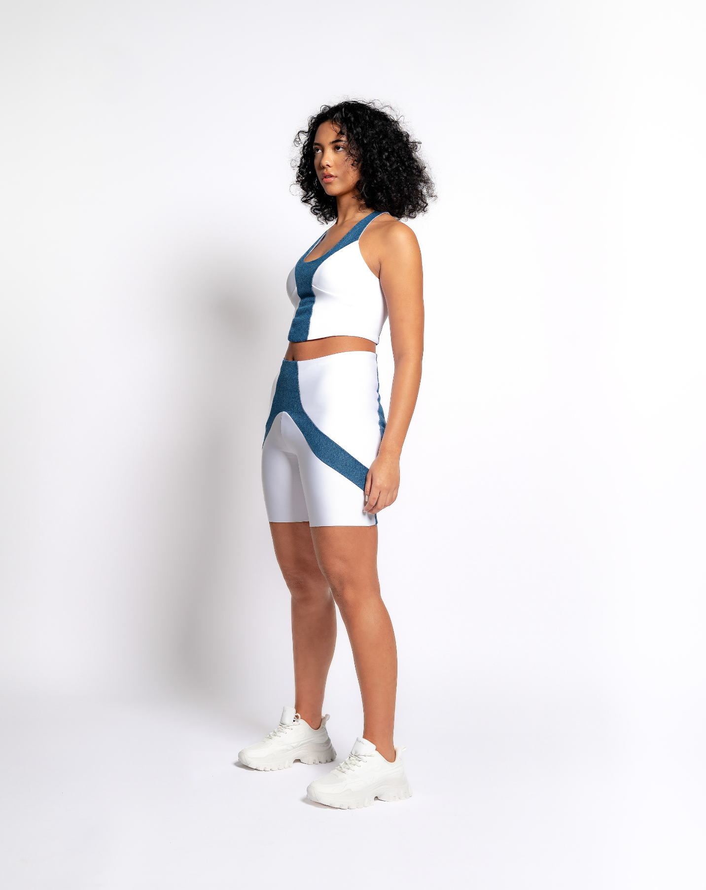 DENIM + NEOPRENE SHORT
