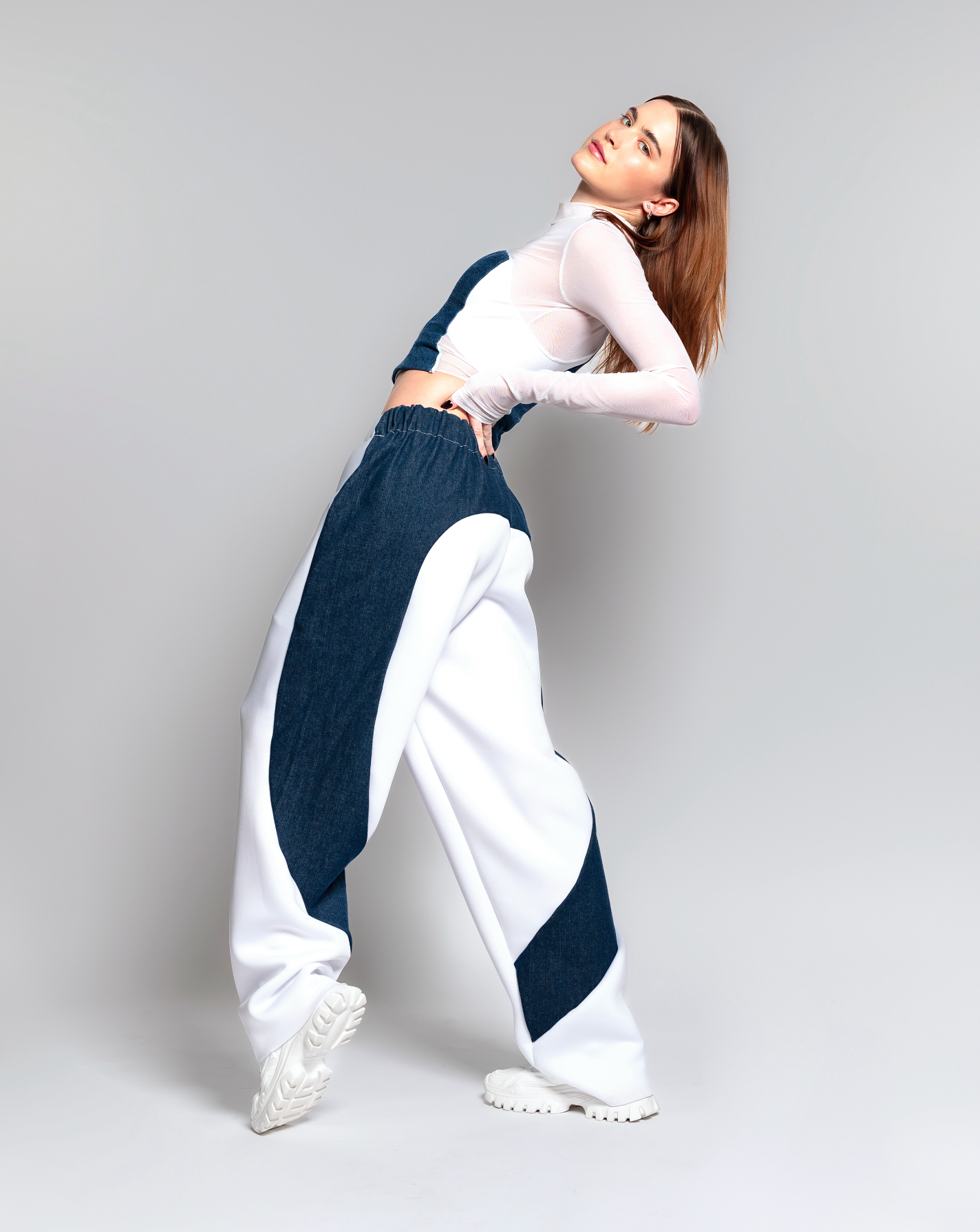 DENIM + NEOPRENE PANT